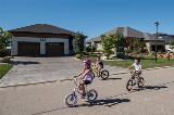 Children riding their bikes